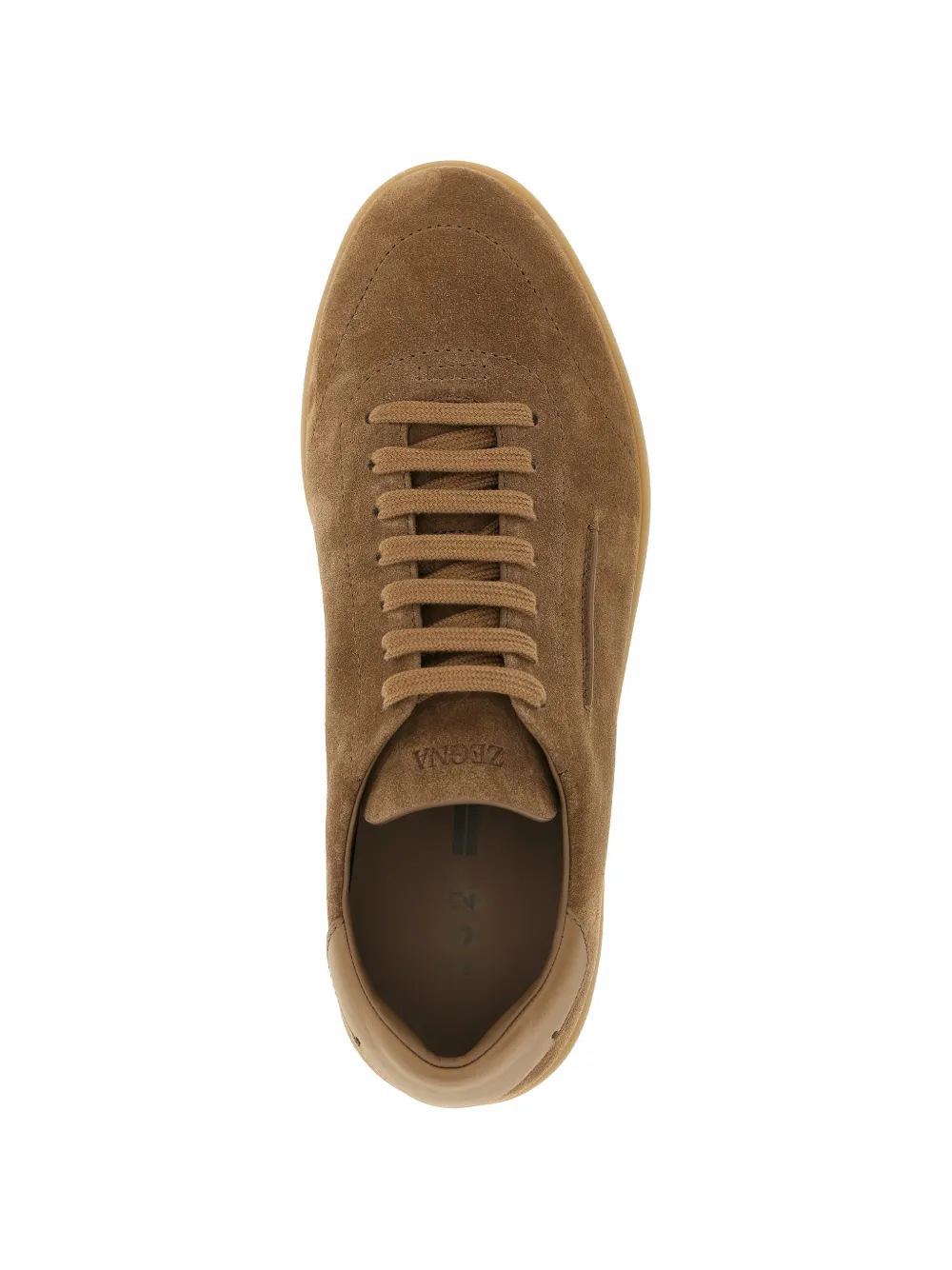 Zegna 232 suède leren sneakers Bruin