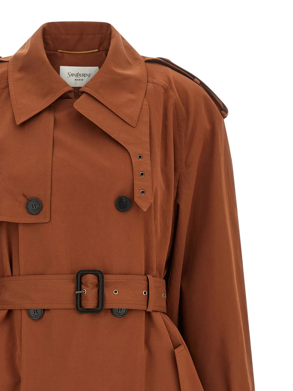 Saint Laurent Jas met ceintuur Bruin