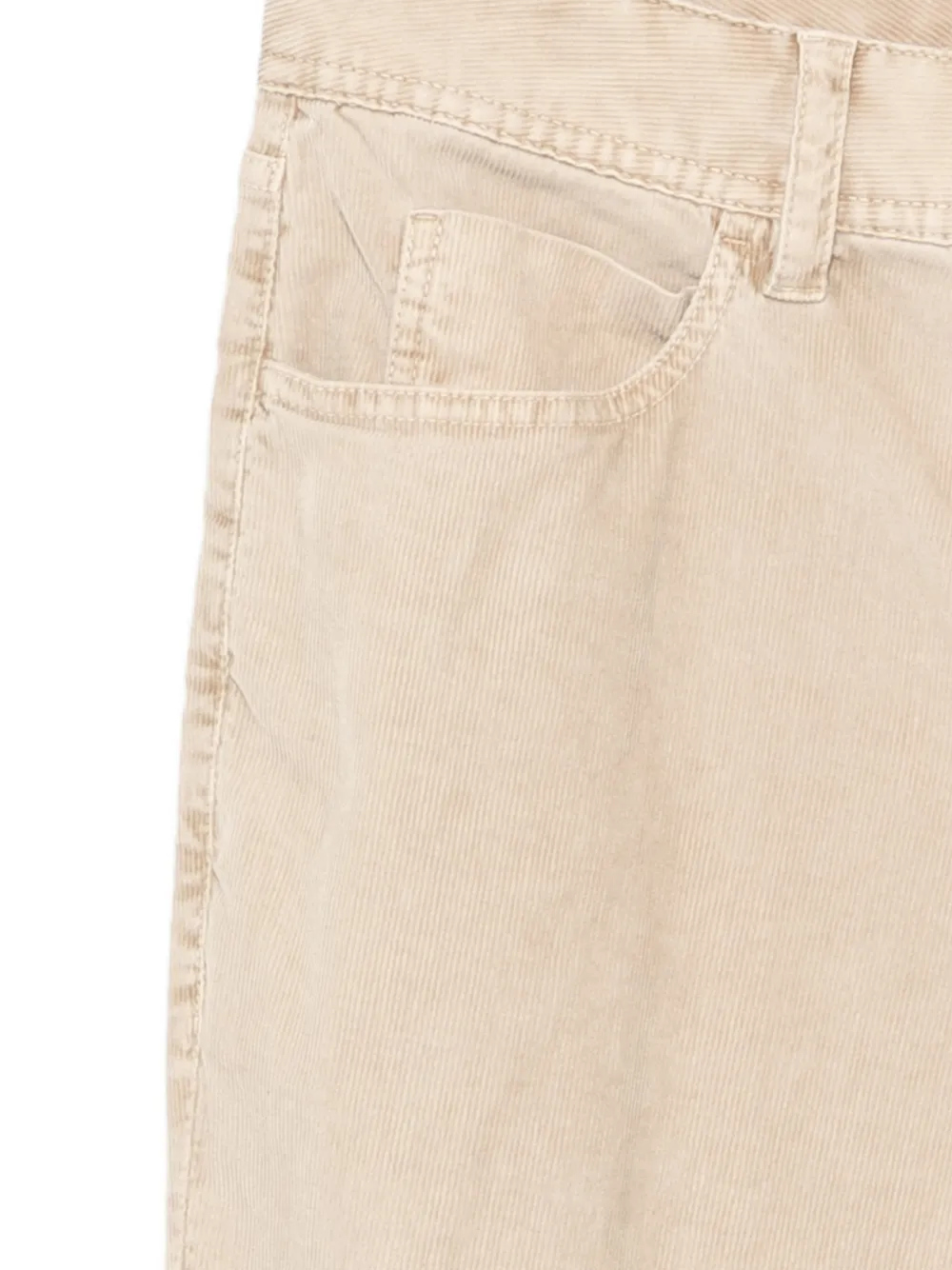 James Perse Ribfluwelen broek met vijf zakken Beige