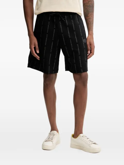 Ea7 Emporio Armani bermudas con cordones y logo