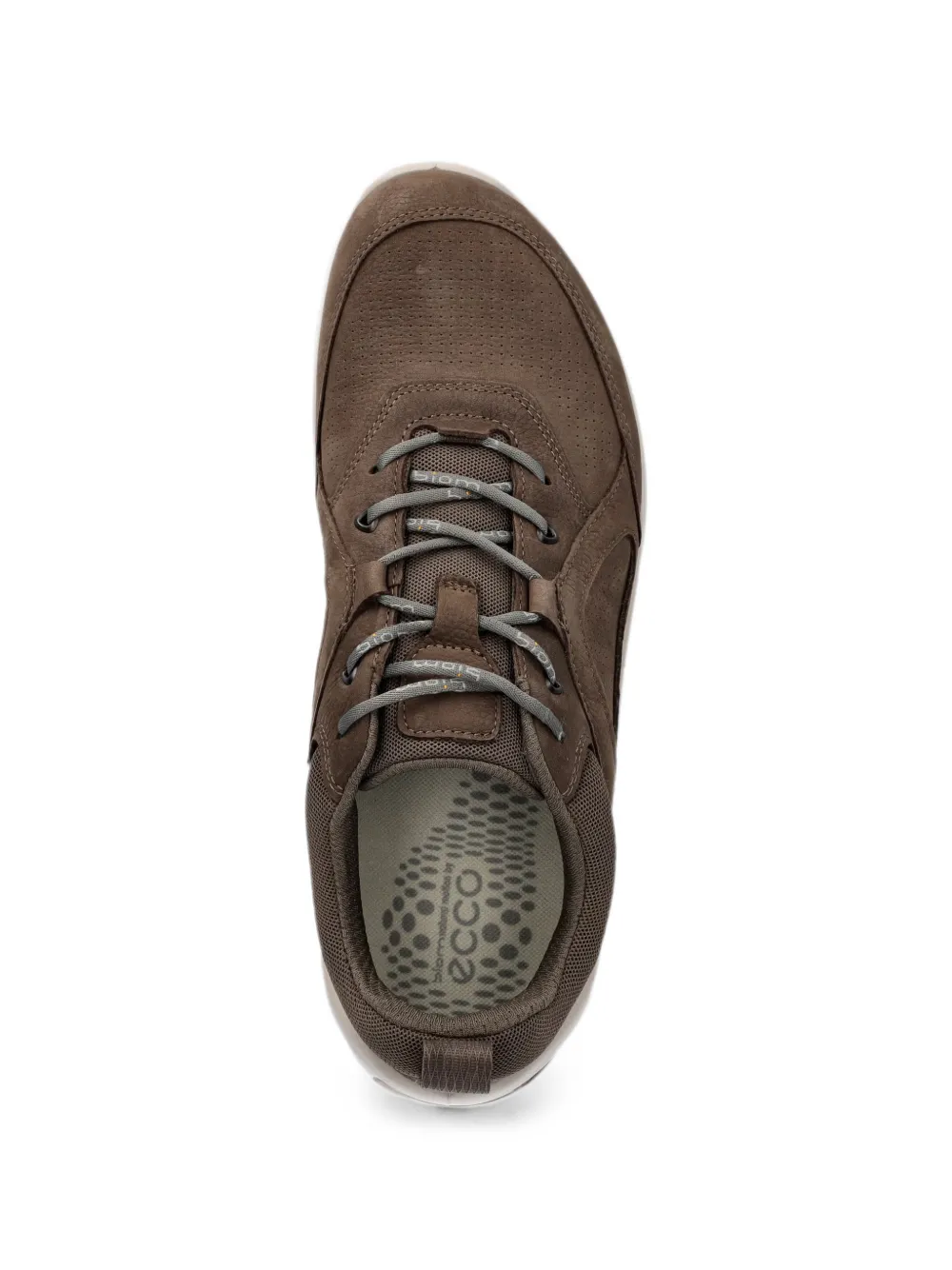 ECCO Biom Energi perforated leather sneakers Bruin