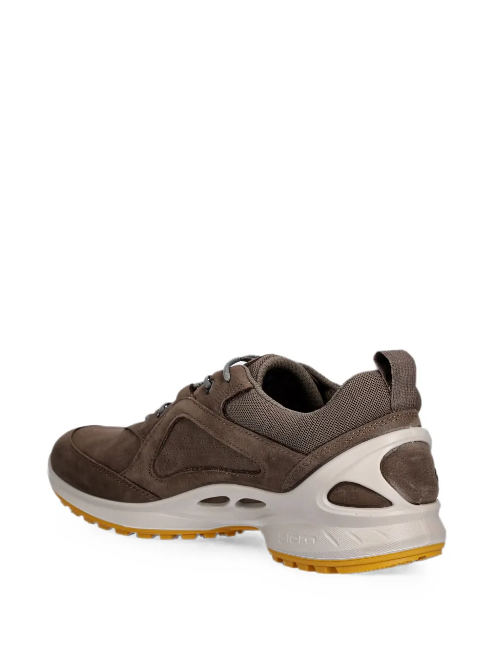 ECCO Biom Energi perforated leather sneakers Bruin