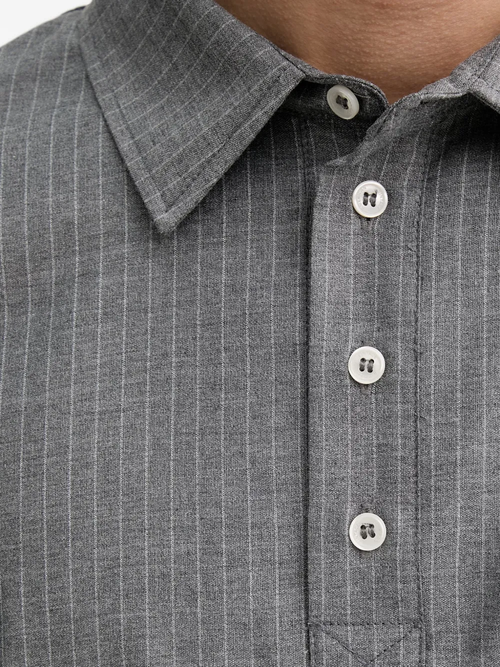 American Vintage Yroway poloshirt met korte mouwen Grijs