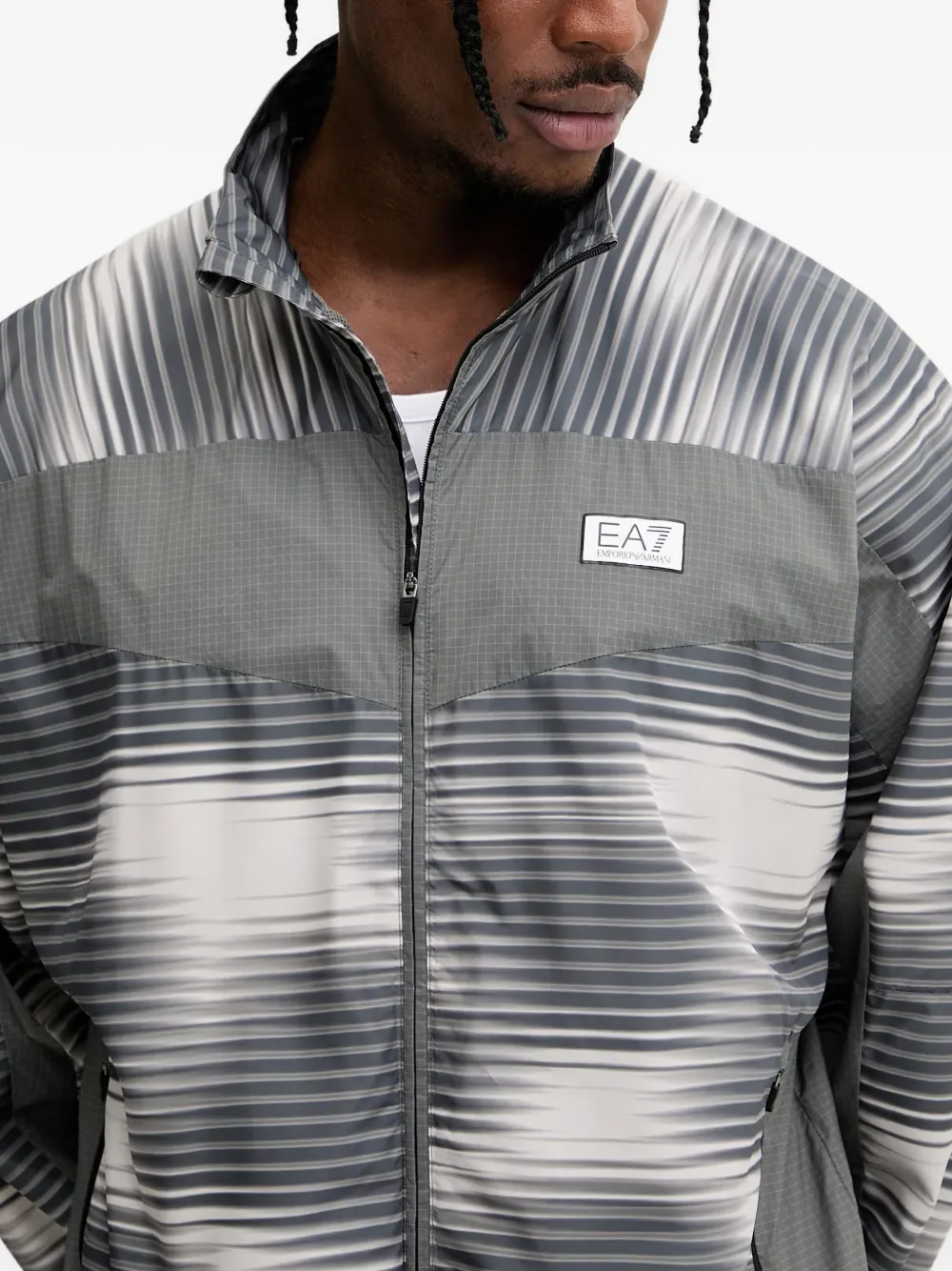 Ea7 Emporio Armani Jack met kleurverloop en vlakken Grijs
