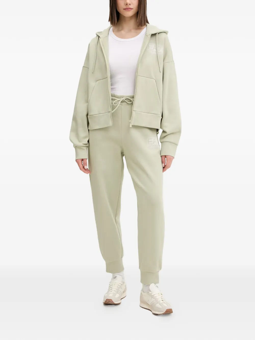Ea7 Emporio Armani Trainingsbroek met logoprint Groen