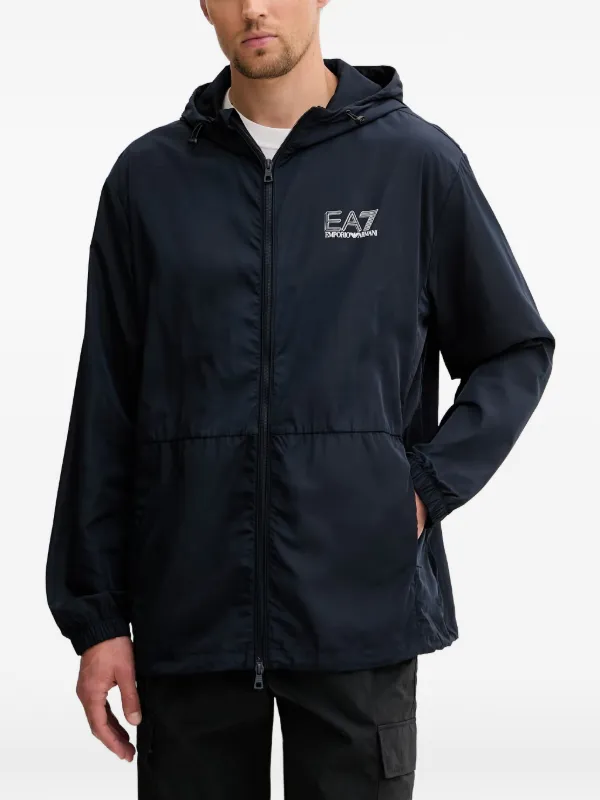 Ea7 Emporio Armani フーデッド ジャケット | ブルー | FARFETCH JP