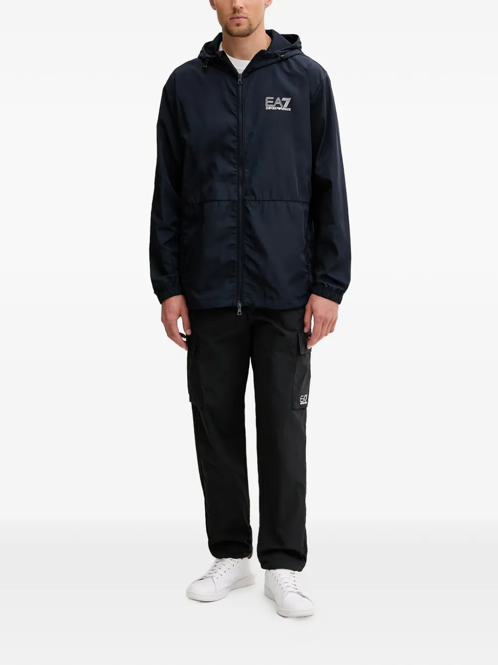 Ea7 Emporio Armani Jack met logoprint Blauw