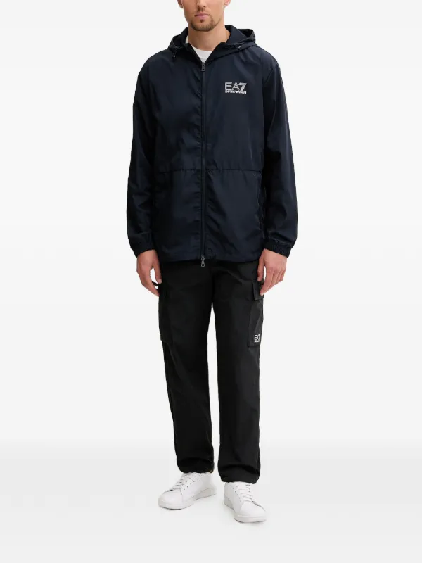 Ea7 Emporio Armani フーデッド ジャケット | ブルー | FARFETCH JP