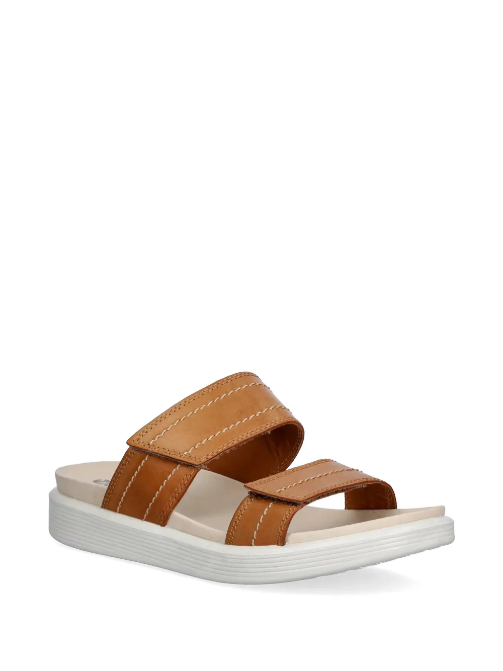 ECCO Soft Sandal touch-strap slides Bruin