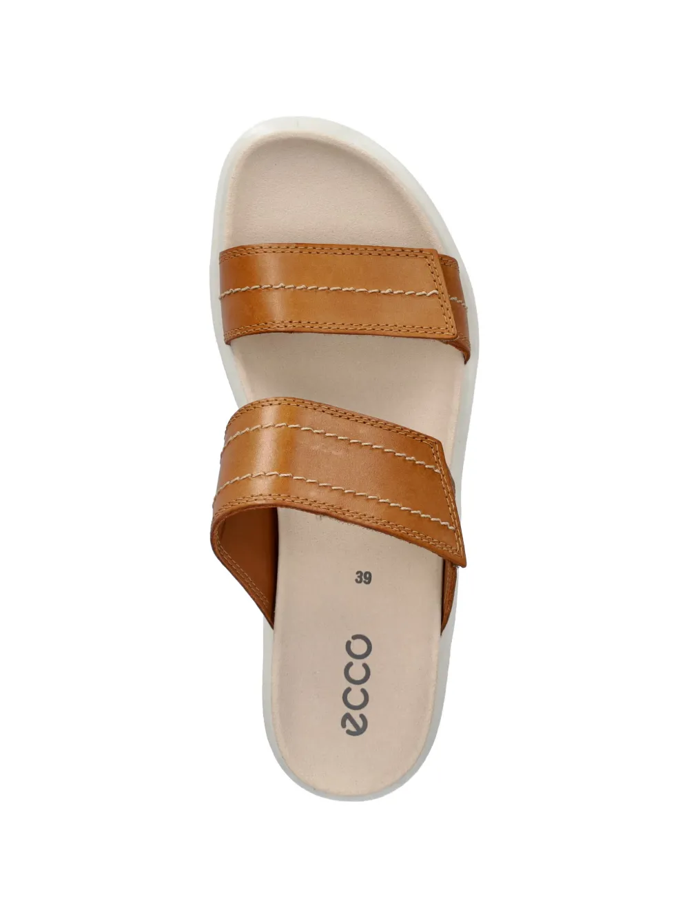 ECCO Soft Sandal touch-strap slides Bruin