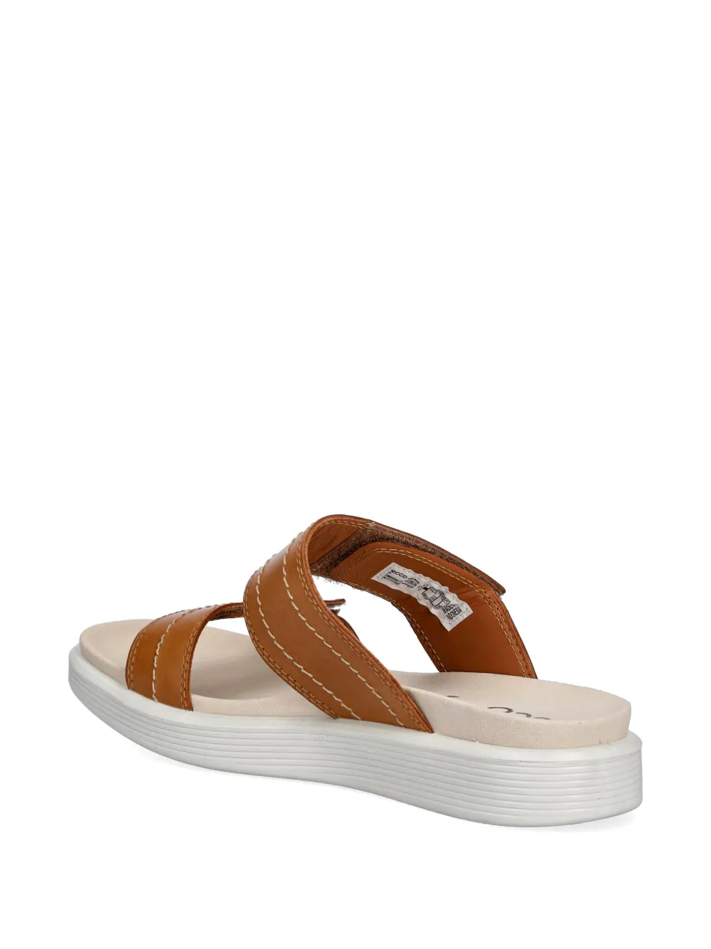 ECCO Soft Sandal touch-strap slides Bruin