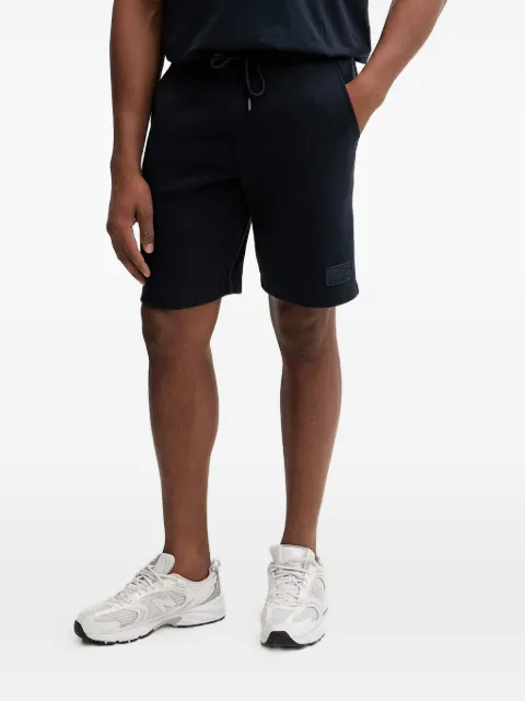 Ea7 Emporio Armani logo-patch drawstring shorts