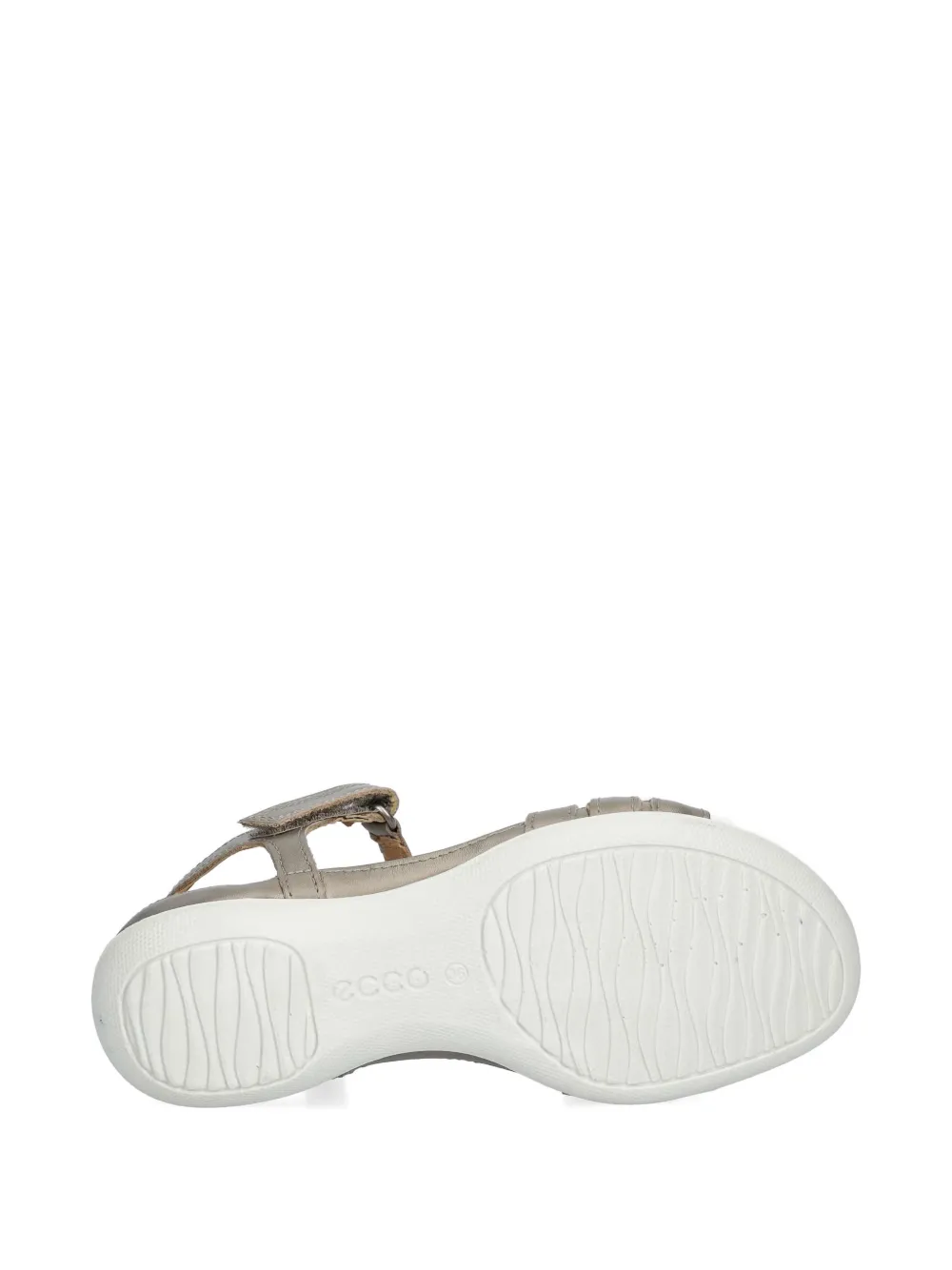 ECCO Flash metallic-leather touch-strap sandals Goud