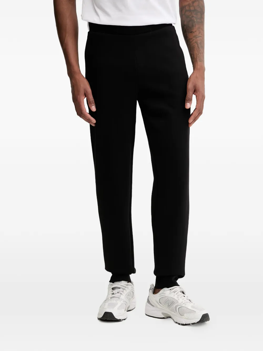 Ea7 Emporio Armani Trui met logo-print en rits Zwart