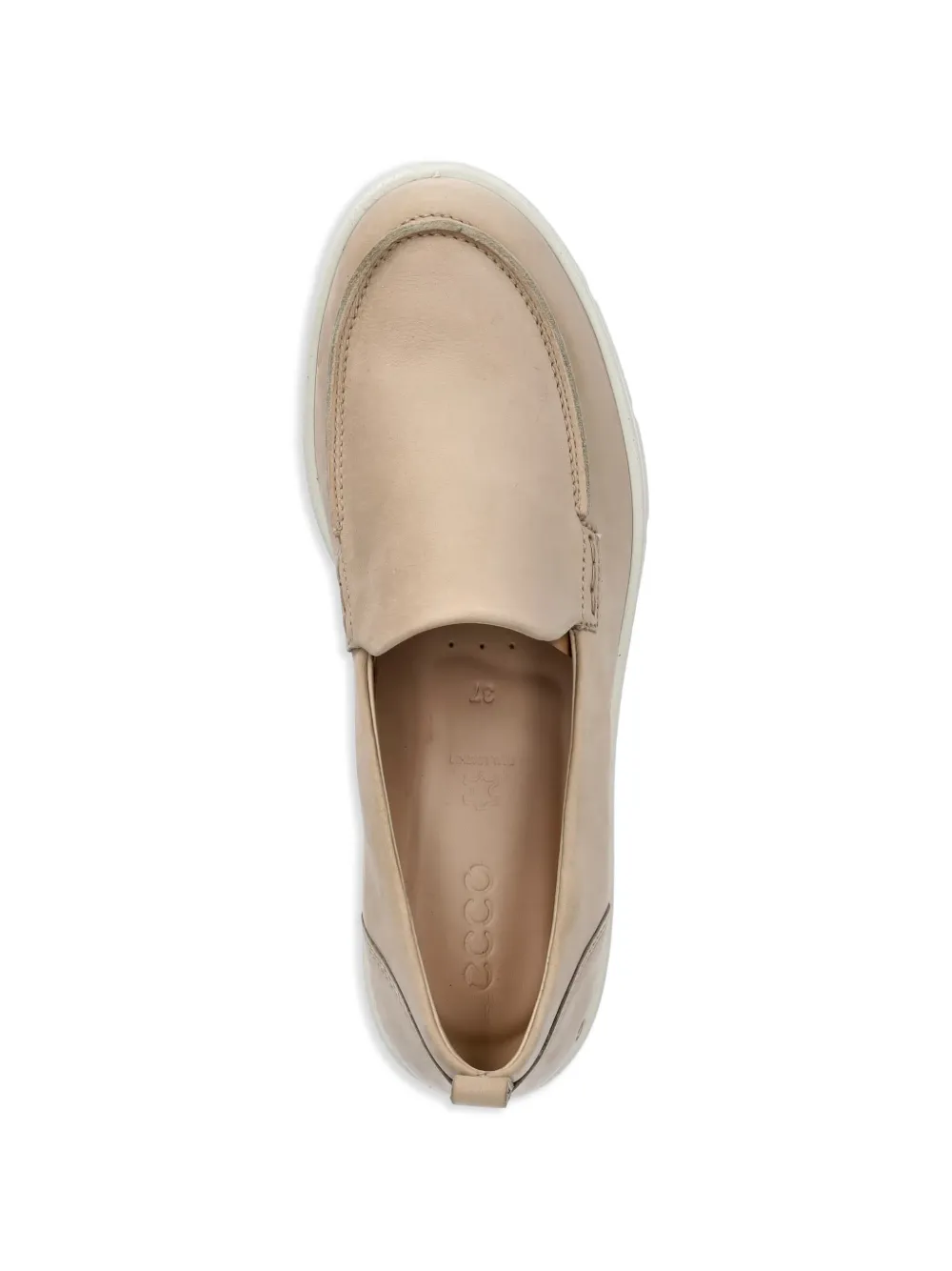 ECCO Bella slip-on leren loafers Beige