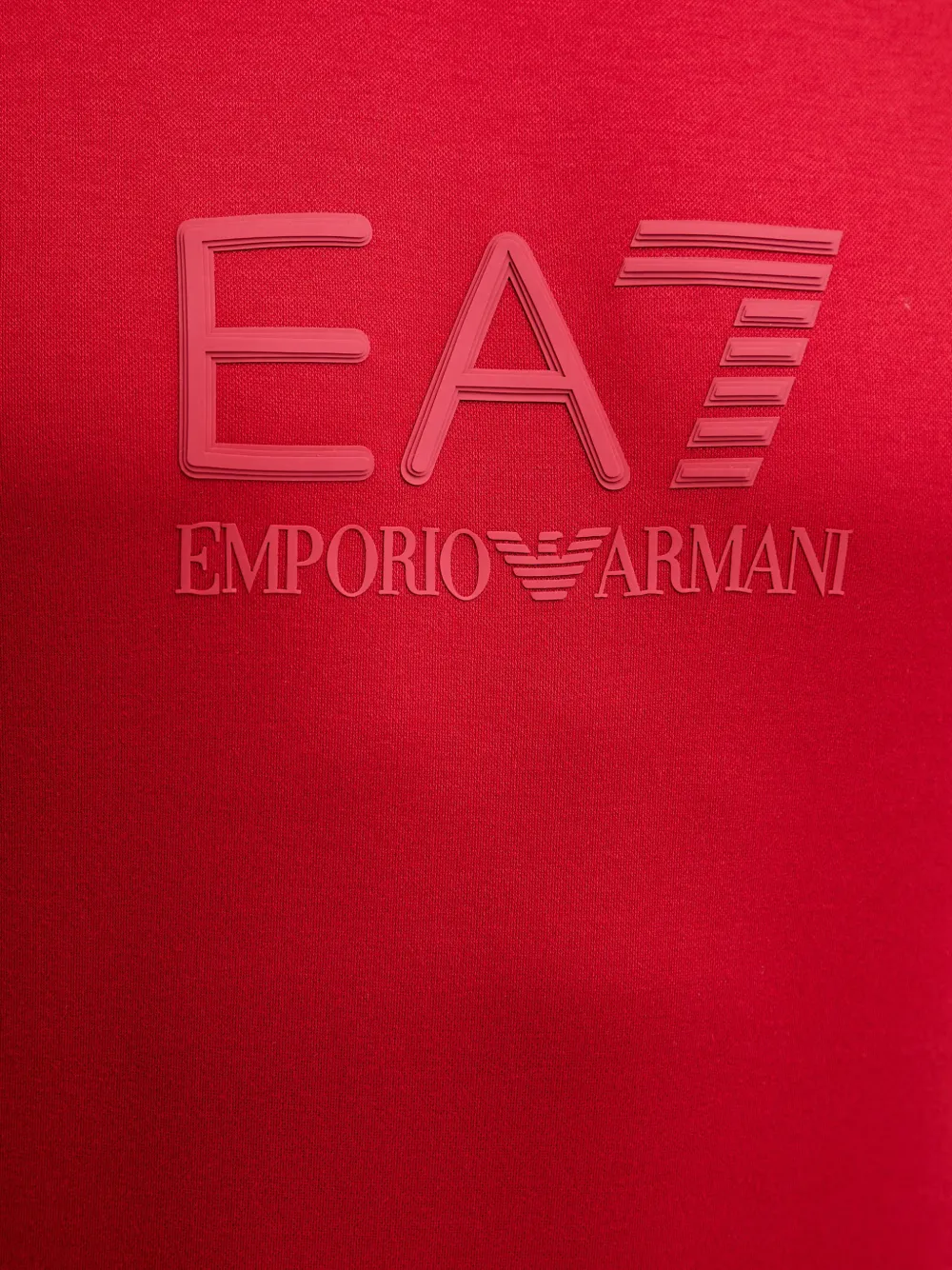 Ea7 Emporio Armani T-shirt met logoprint Rood