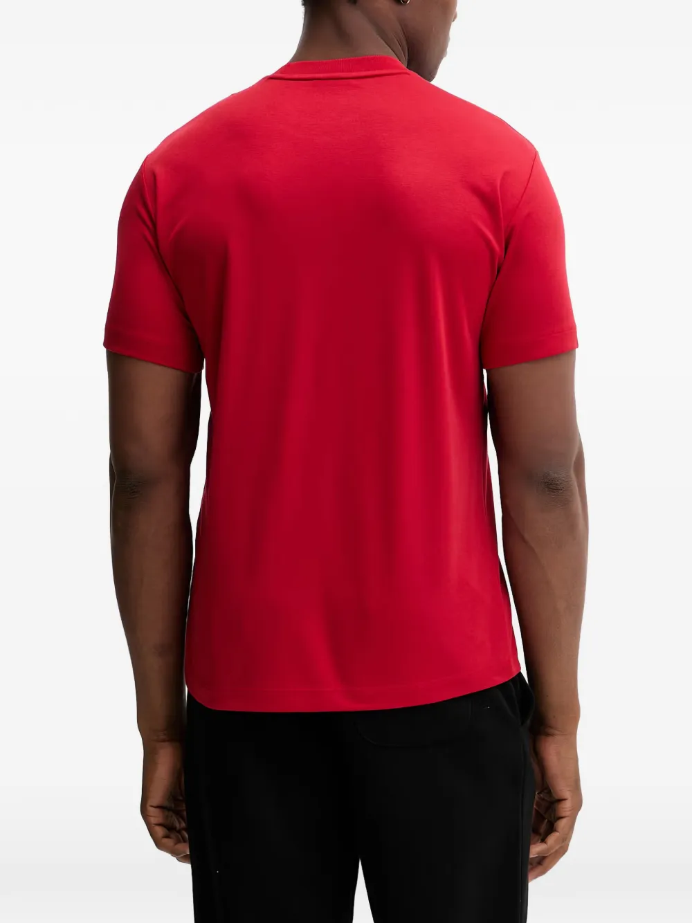 Ea7 Emporio Armani T-shirt met logoprint Rood