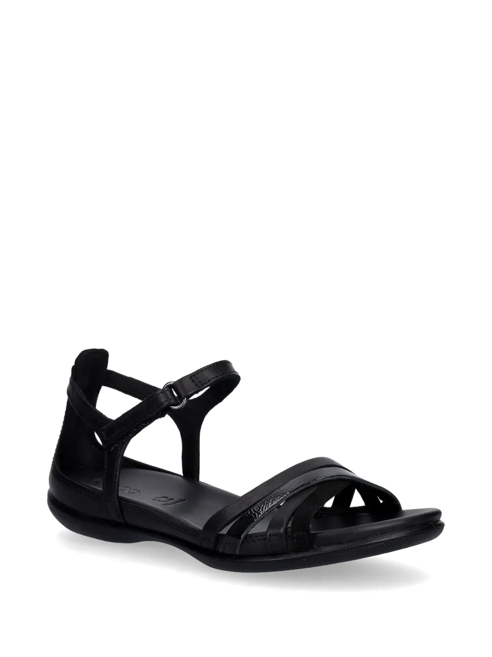 ECCO Flash multi-strap leather sandals Zwart