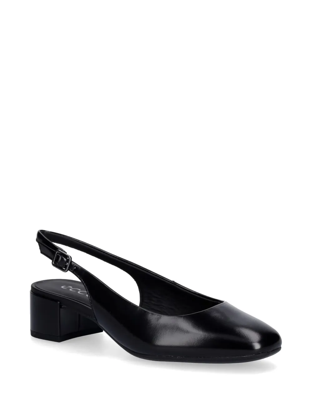 ECCO Liva 35 slingback block-heel pumps Zwart
