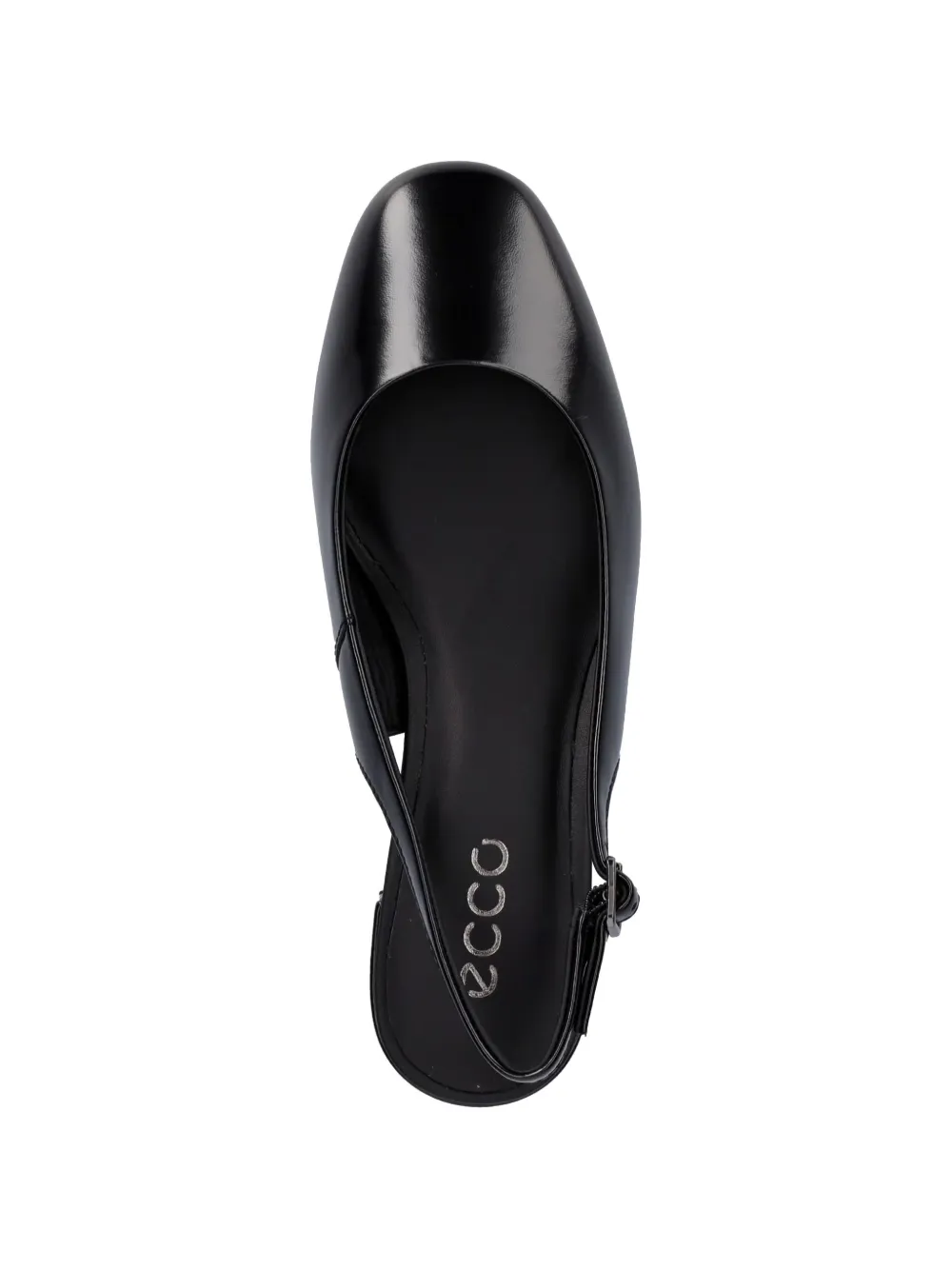 ECCO Liva 35 slingback block-heel pumps Zwart