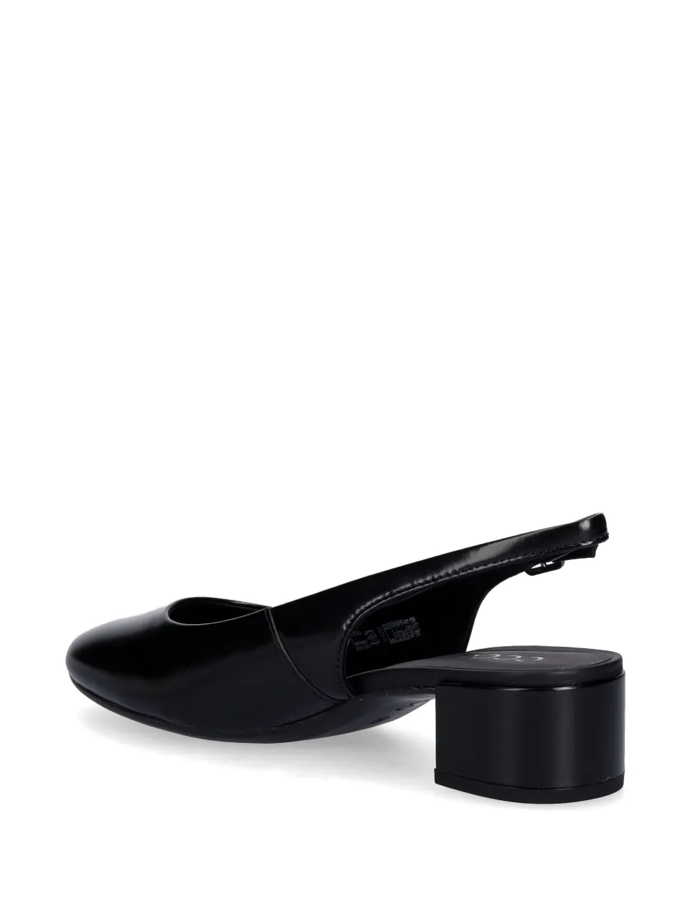 ECCO Liva 35 slingback block-heel pumps Zwart