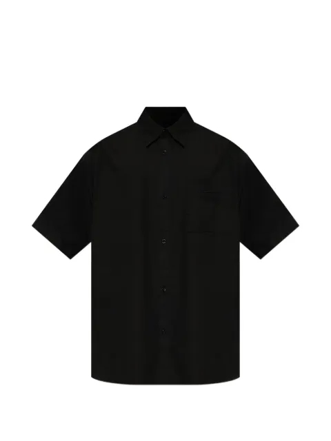 Iceberg logo-embroidered chest-pocket shirt