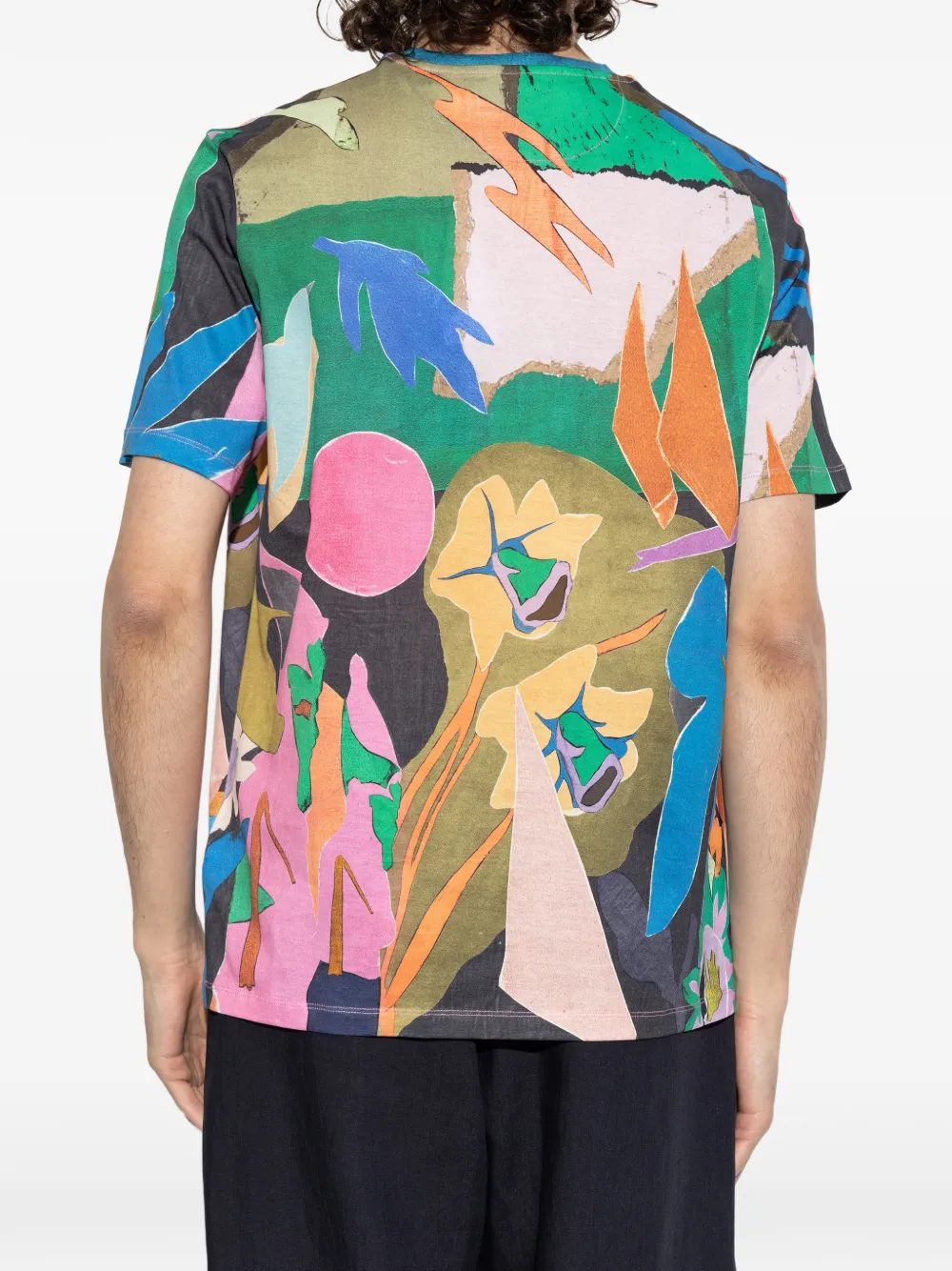 Paul Smith T-shirt met bloemenprint Roze