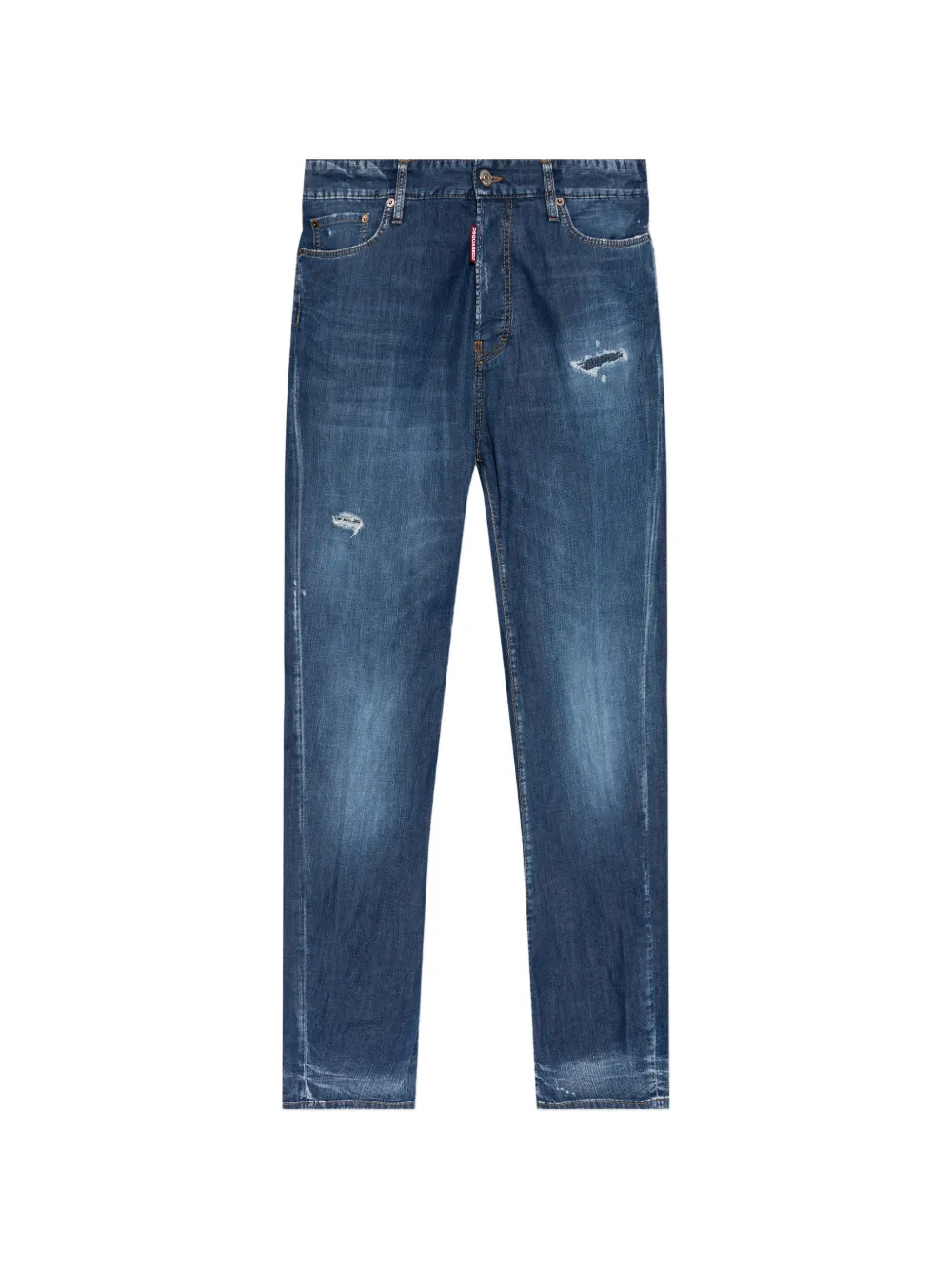 DSQUARED2 Loose Twst distressed-effect jeans - Blu