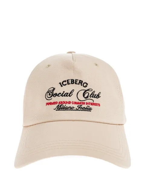 Iceberg logo-embroidered baseball cap