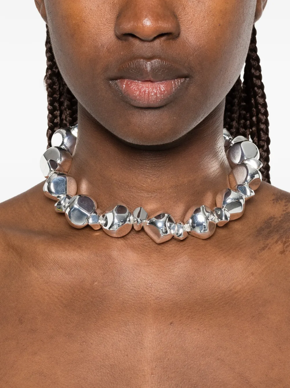 Federica Tosi sculptural-link necklace - Argento