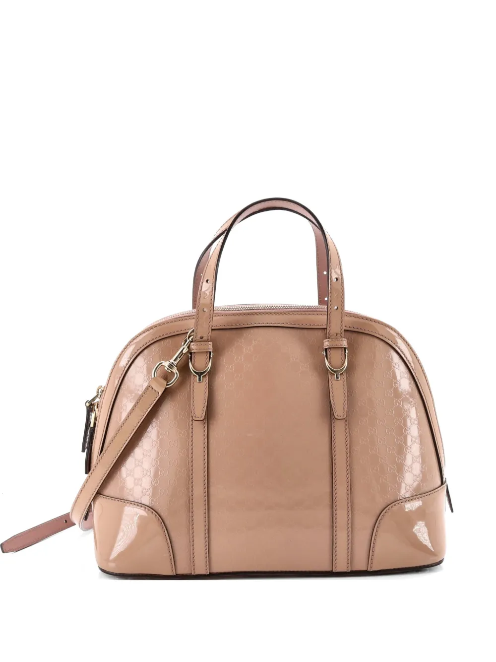 Gucci Pre-Owned Nice Top Handle Bag Microguccissima Patent Small satchel - Toni neutri