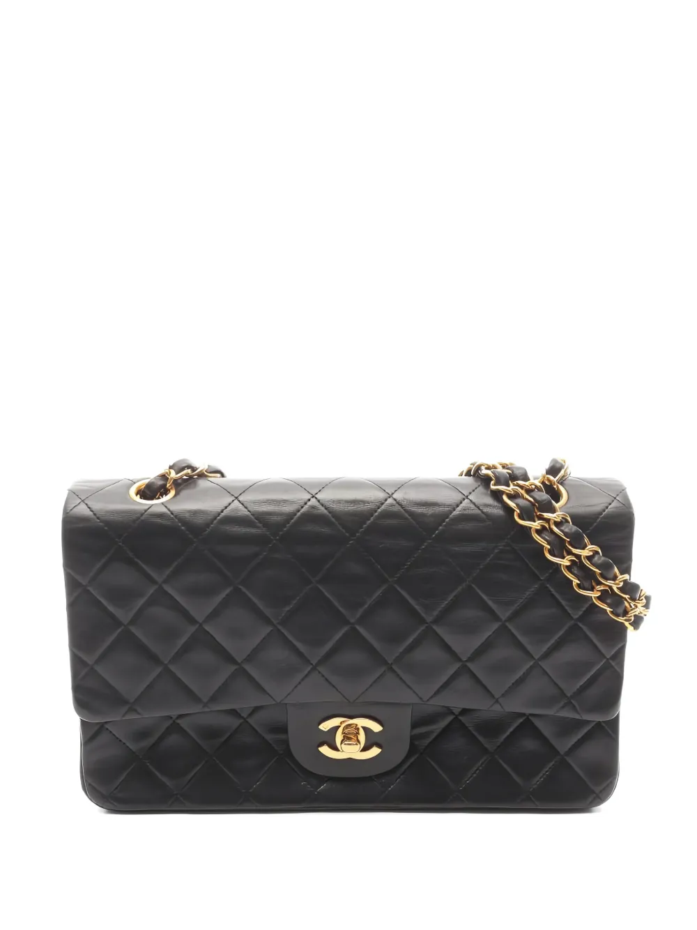 CHANEL Pre-Owned 1994-1996 Double Flap chain-strap shoulder bag - Nero