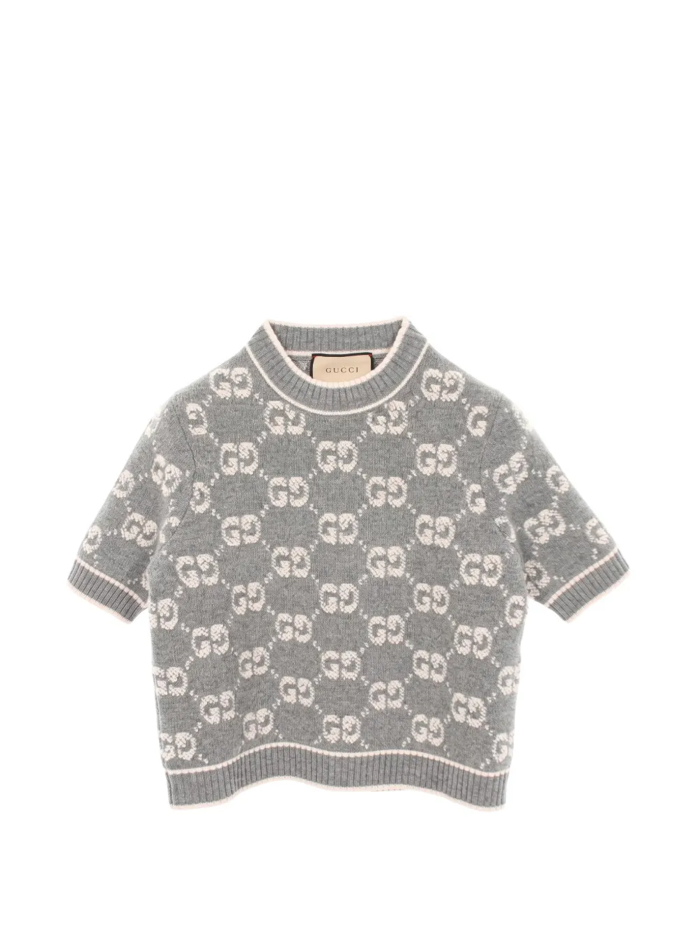Gucci Pre-Owned GG jacquard sweater - Grey