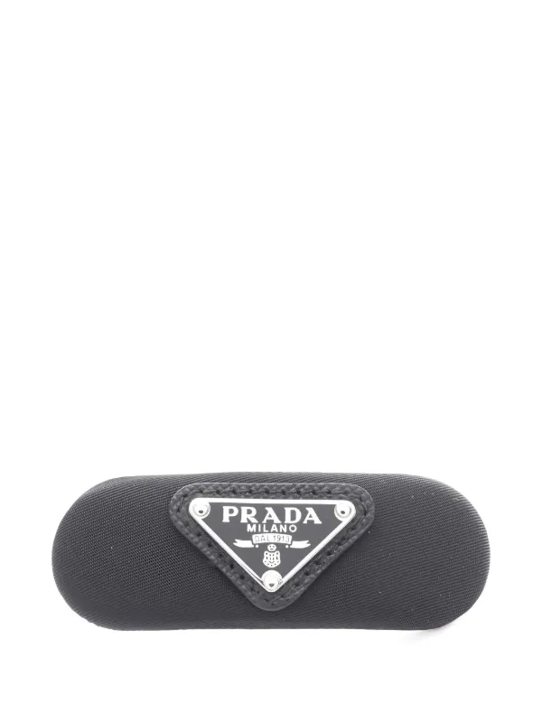 Prada Pre-owned 2020s Nylon Hair Clip in Black