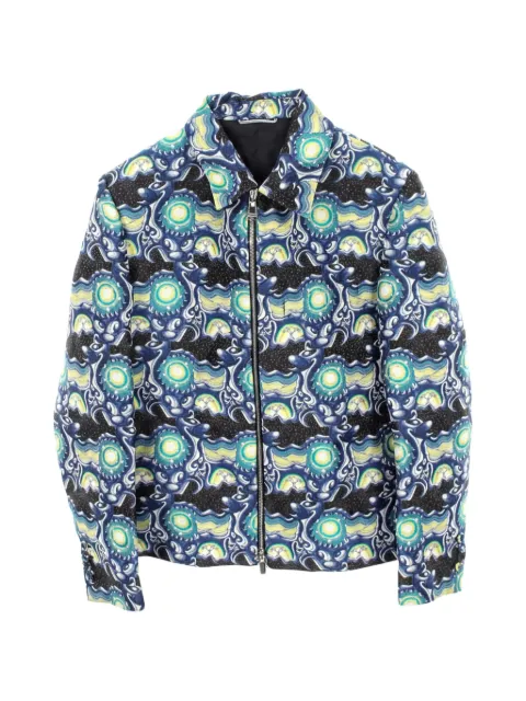 Christian Dior Pre-Owned 2010s x Kenny Scharf zip-up bomber jacket