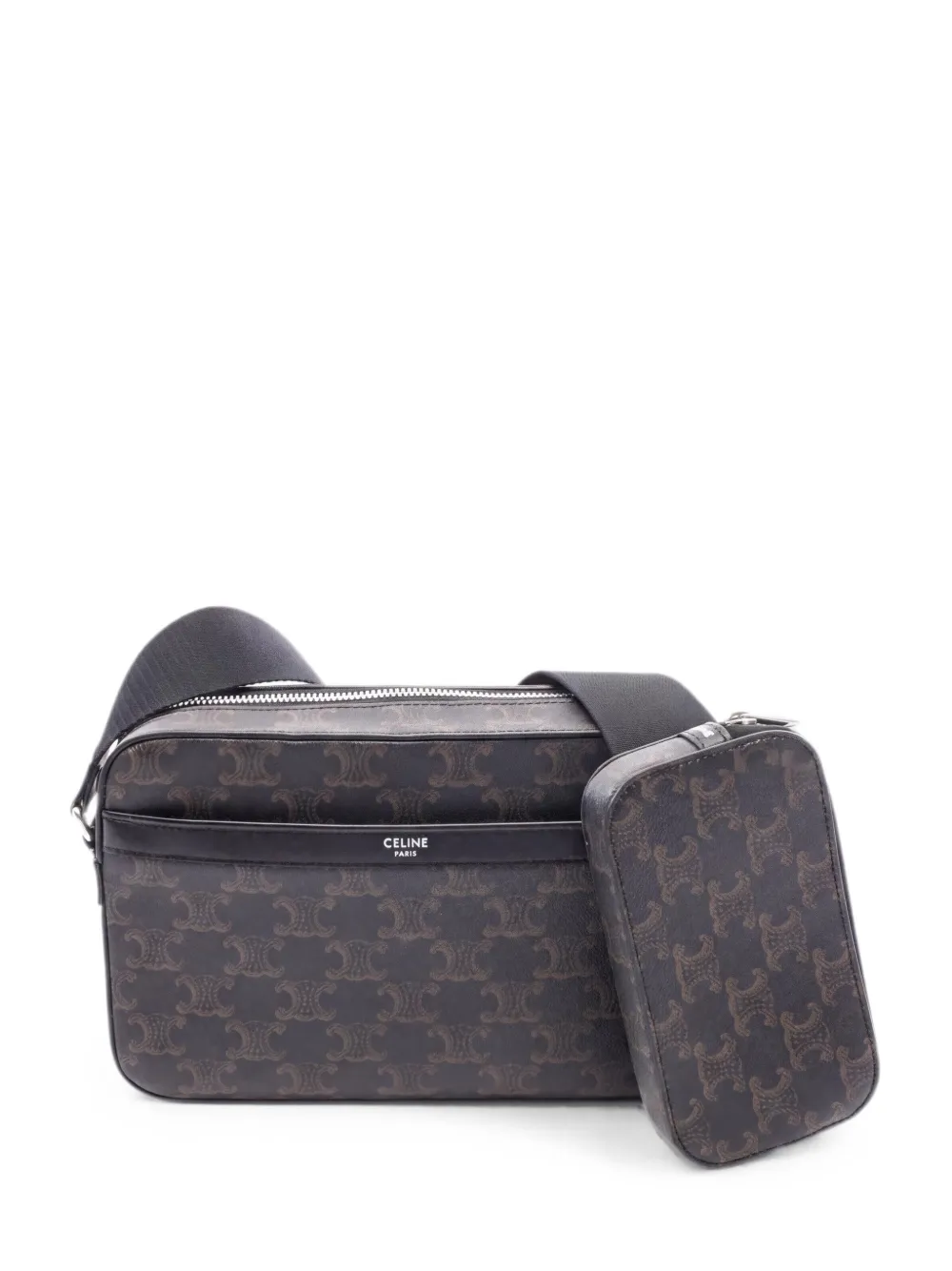 Celine Pre-Owned 2010s Triomphe messenger bag - Nero