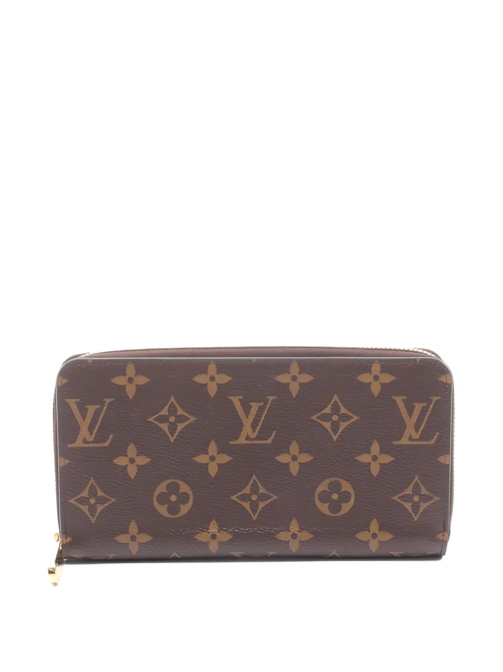 Louis Vuitton Pre-Owned 2019 monogram-pattern zip-up wallet - Marrone
