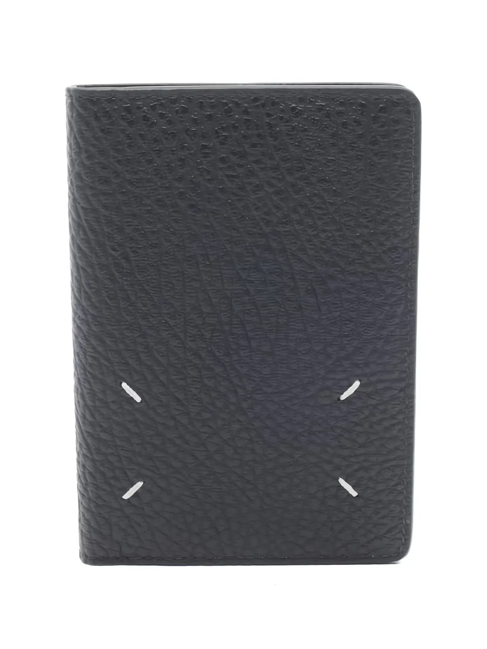 Maison Martin Margiela Pre-Owned stitched leather card holder - Nero