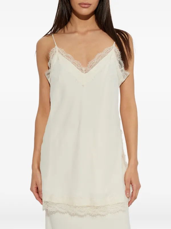 Róhe Lace-trim Camisole in Neutrals