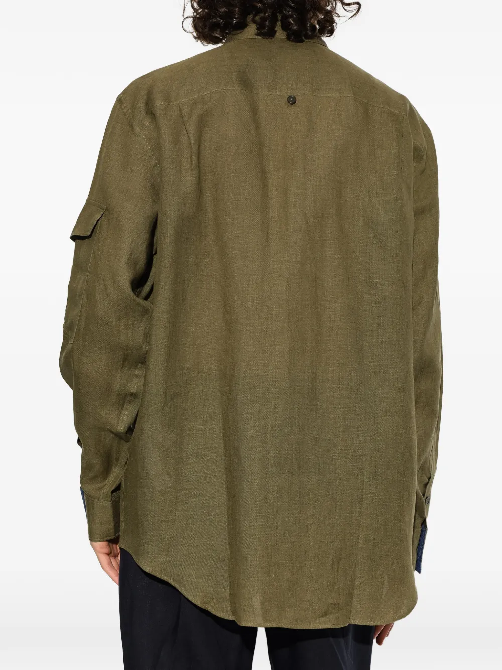 Paul Smith Linnen overhemd Groen