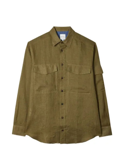 Paul Smith linen patch-pocket shirt