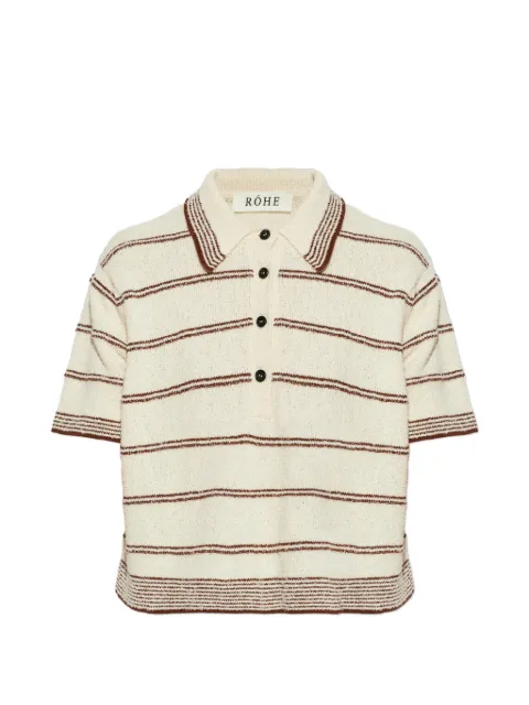 Róhe Blusa polo listrada