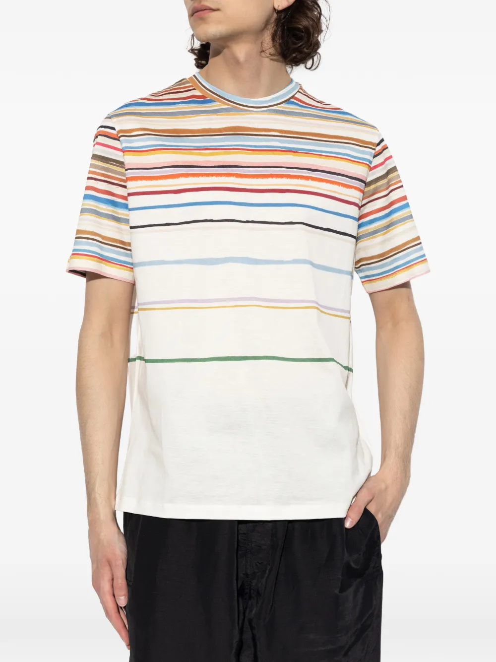Paul Smith Gestreept T-shirt Wit