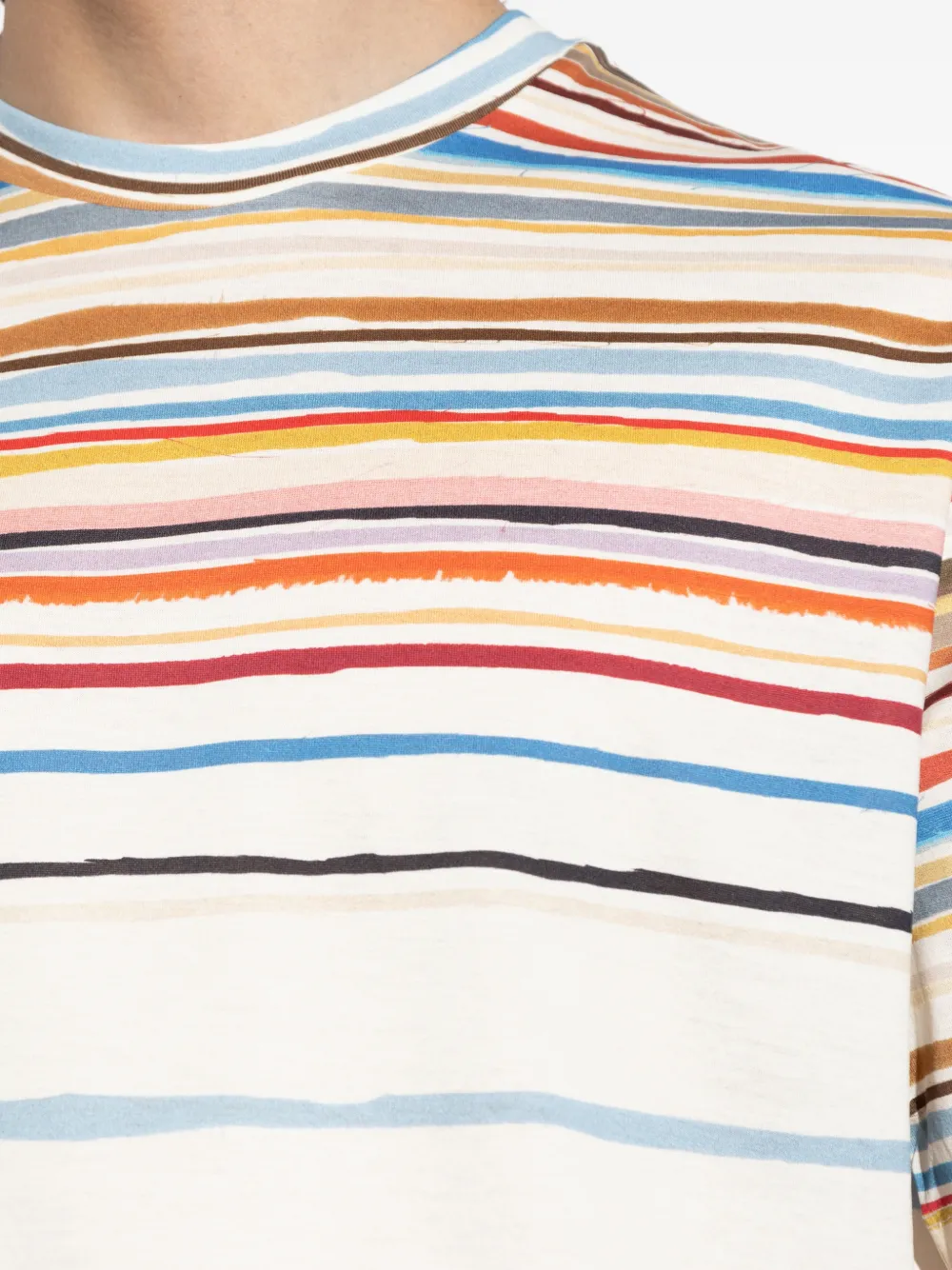 Paul Smith Gestreept T-shirt Wit