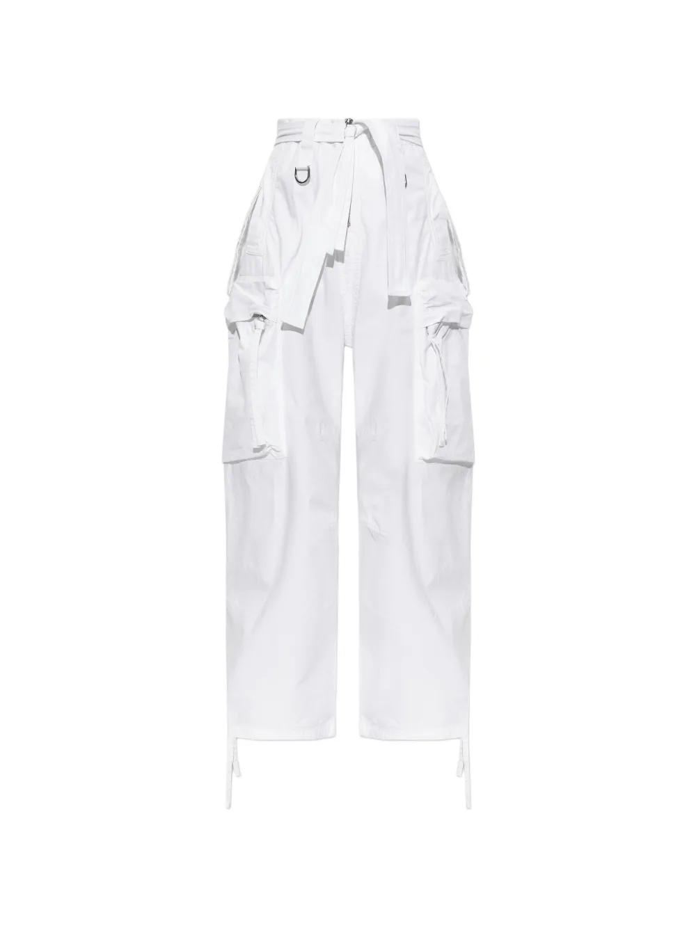 DSQUARED2 belted cargo-pocket trousers - Bianco