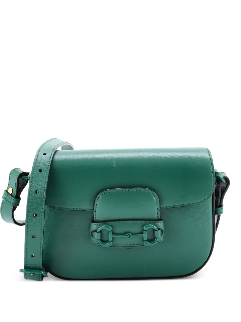 Gucci Pre-Owned Horsebit 1955 Shoulder Bag Leather Mini crossbody bag - Verde