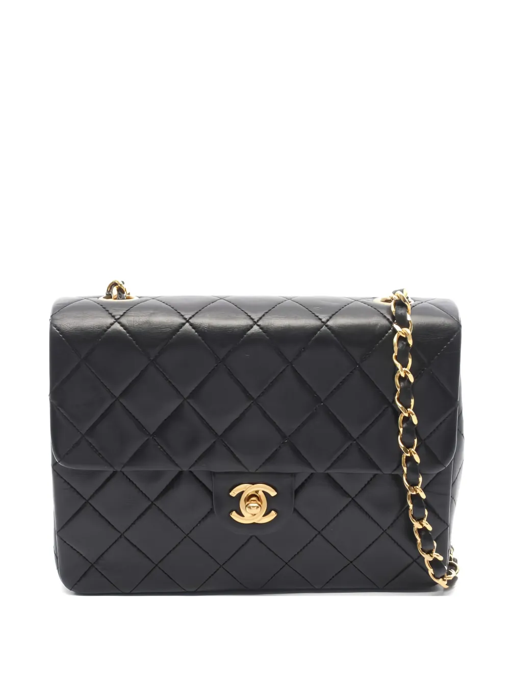 CHANEL Pre-Owned 1989-1991 single-flap chain-strap shoulder bag - Nero