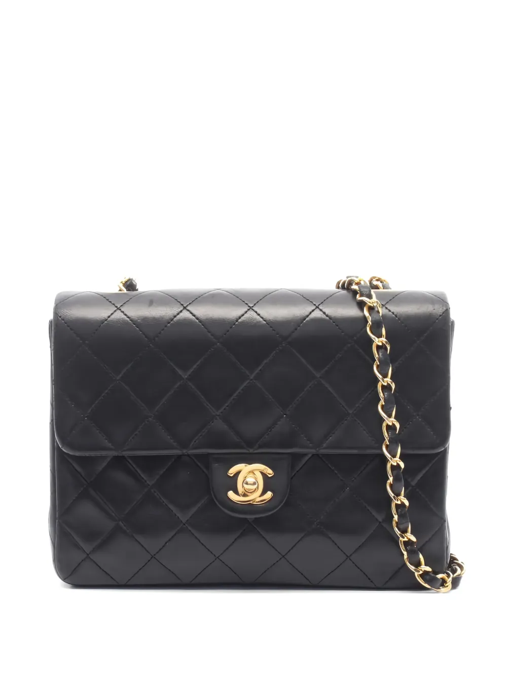 CHANEL Pre-Owned 1989-1991 quilted chain shoulder bag - Nero
