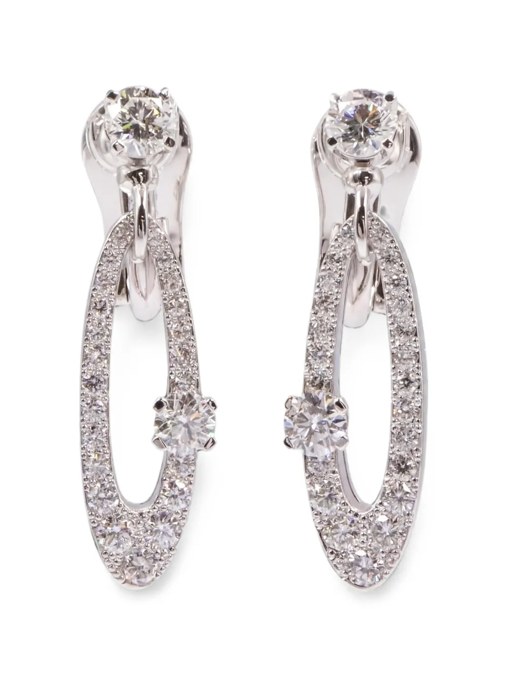 Bvlgari Pre-Owned 2010s Elisia diamond earrings - Argento