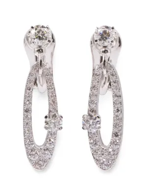 Bvlgari Pre-Owned セルペンティ ダイヤモンド ピアス 18Kホワイト